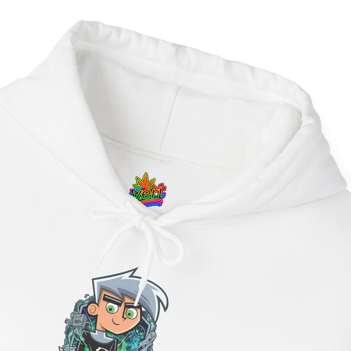 Vert Danny Phantom Vintage Style Unisex Graphic Hoodie
