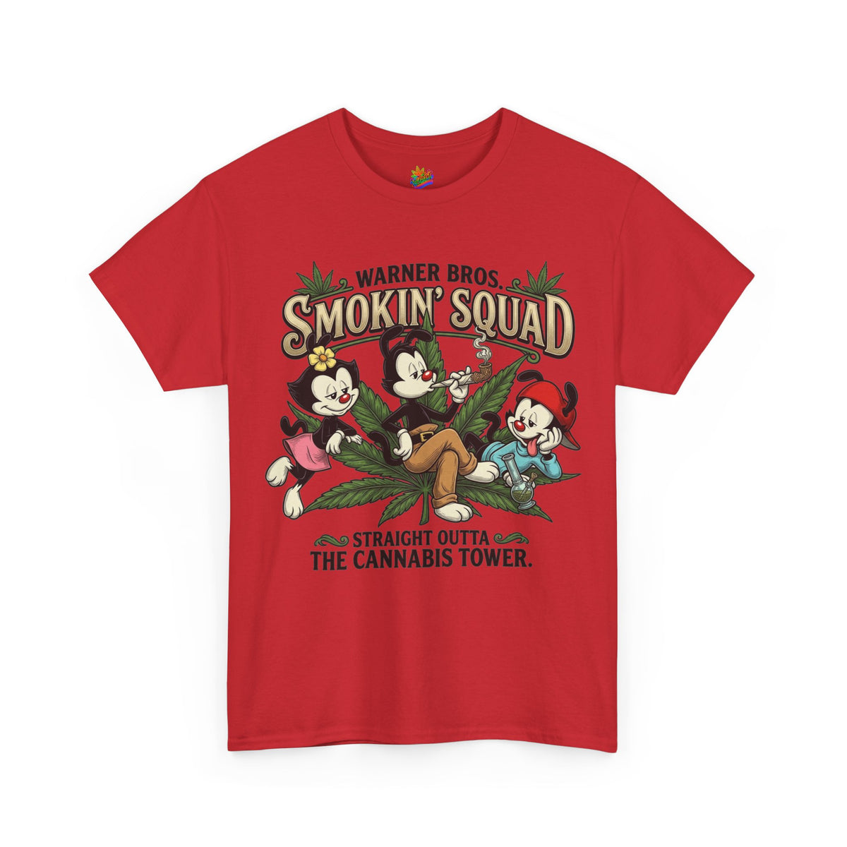 Vert Animaniacs Smoker Vintage Style Unisex Cotton Graphic T-Shirt