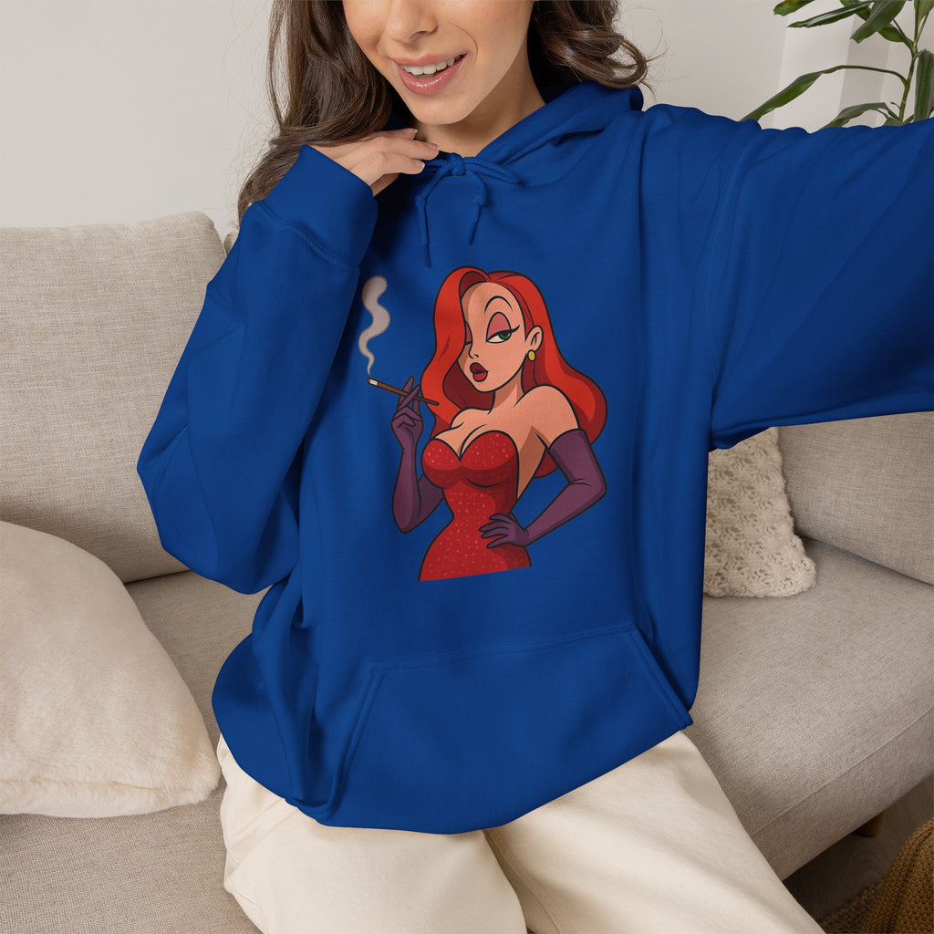 Vert Jessica Rabbit Vintage Style Unisex Graphic Hoodie