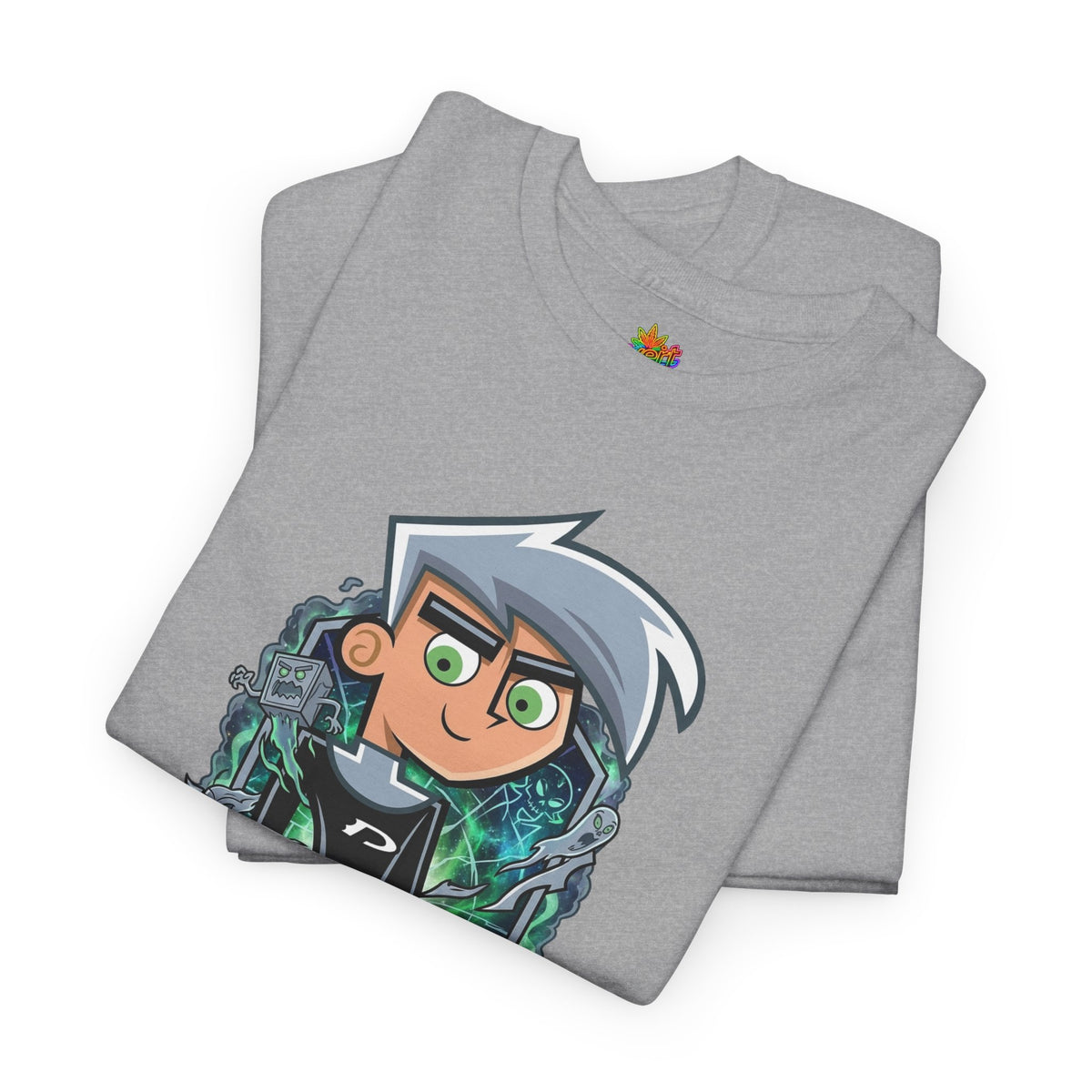 Vert Danny Phantom Basic Vintage Style Unisex Cotton Graphic T-Shirt