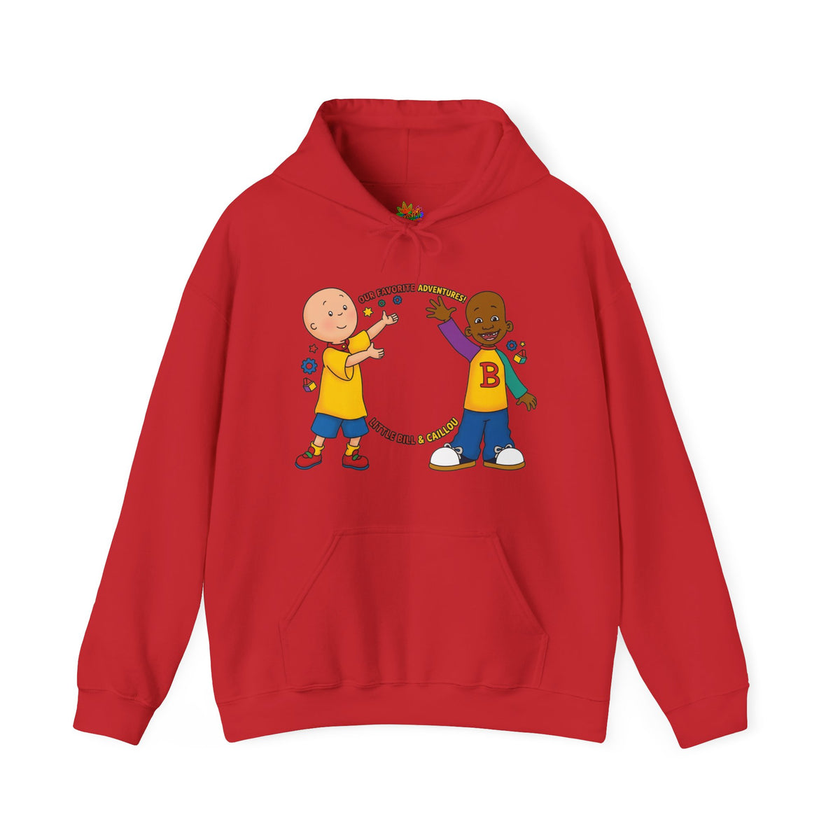 Vert Little Bill & Caillou Vintage Style Unisex Graphic Hoodie
