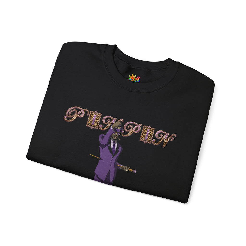 Vert Pimp Named Slickback Vintage Style Unisex Graphic Crewneck Sweatshirt