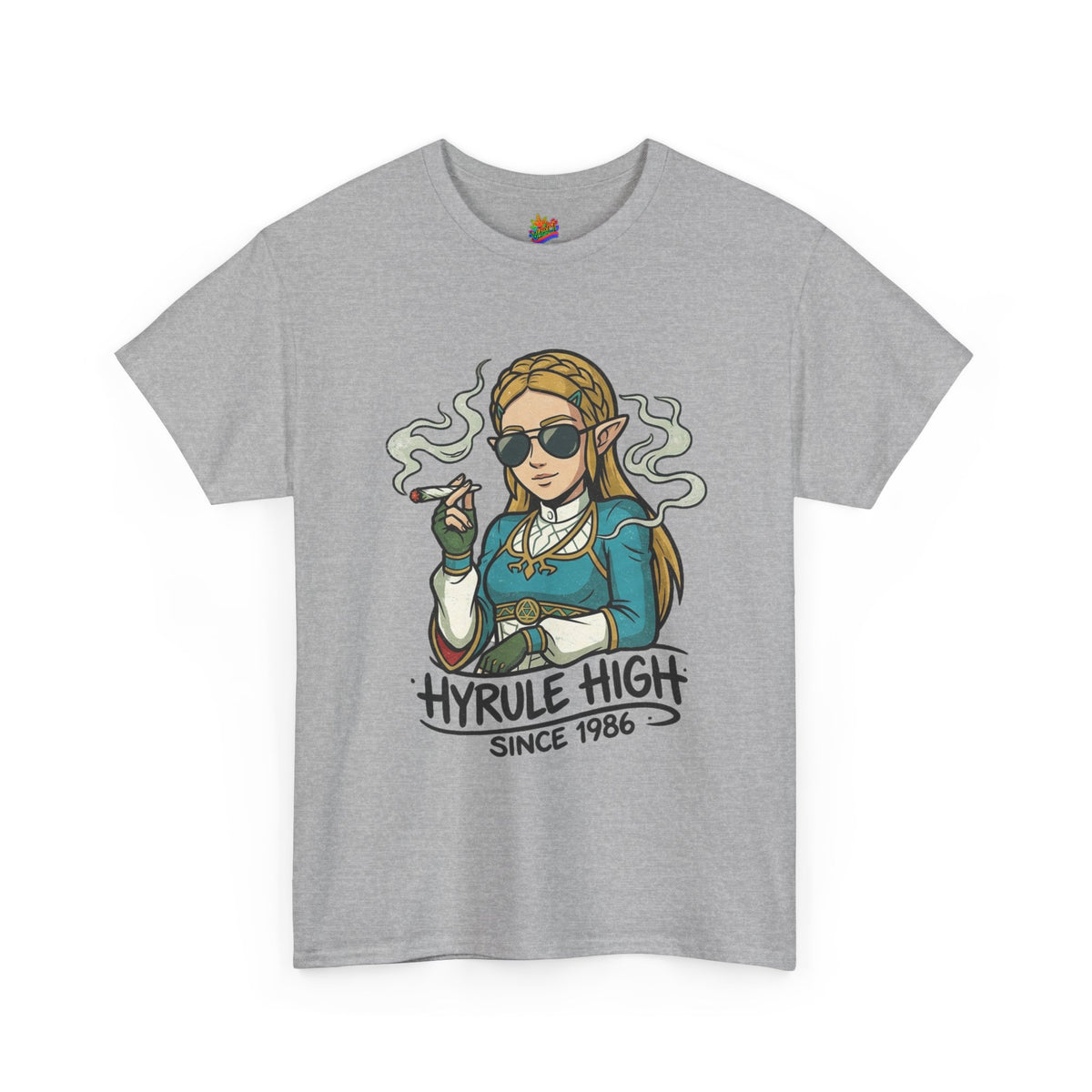 Vert Helda Vintage Style Unisex Cotton Graphic T-Shirt