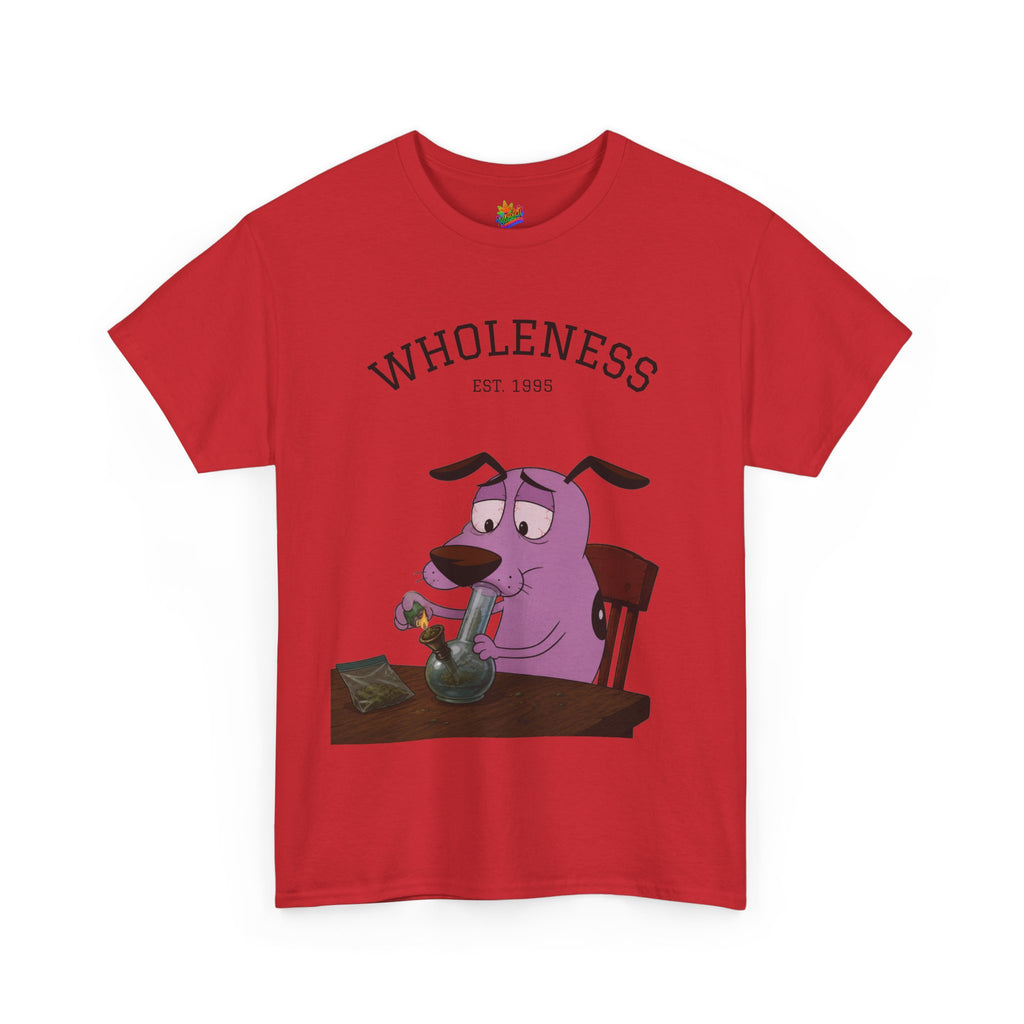 Vert Courage The Cowardly Dog Smoker Vintage Style Unisex Cotton Graphic T-Shirt