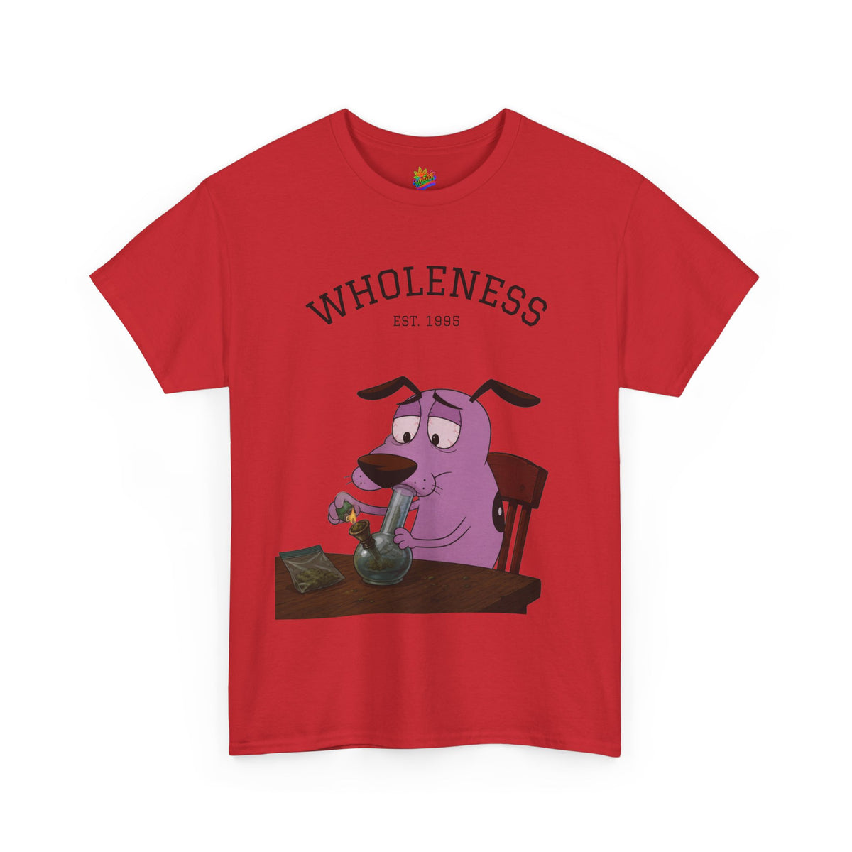 Vert Courage The Cowardly Dog Smoker Vintage Style Unisex Cotton Graphic T-Shirt