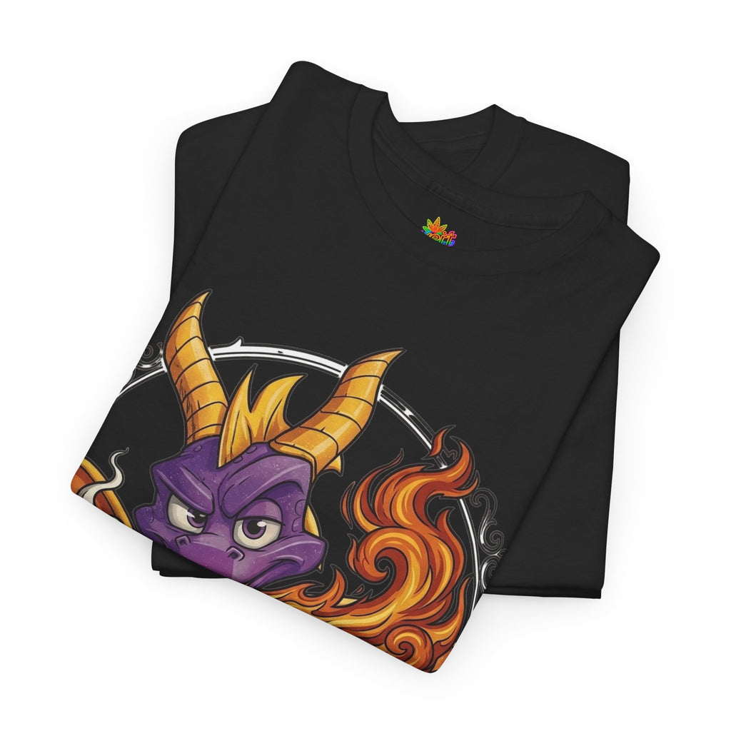 Vert Spyro Smoker Vintage Style Unisex Cotton Graphic T-Shirt