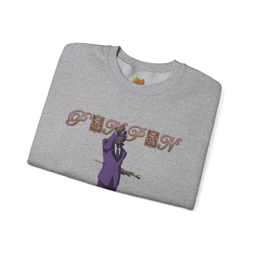 Vert Pimp Named Slickback Vintage Style Unisex Graphic Crewneck Sweatshirt