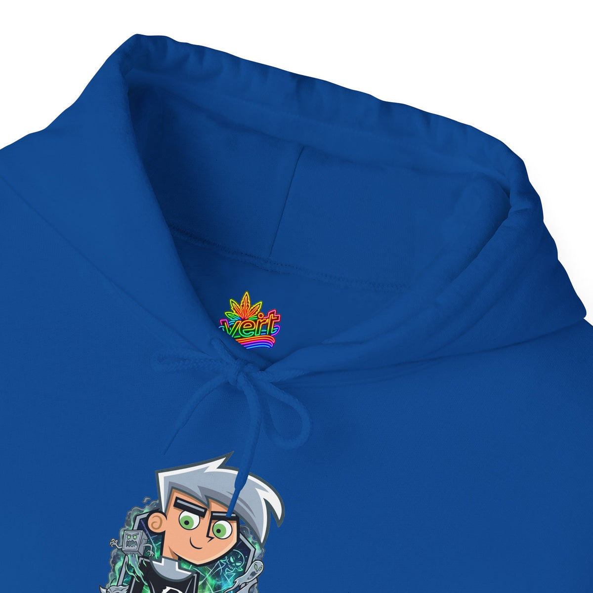 Vert Danny Phantom Vintage Style Unisex Graphic Hoodie