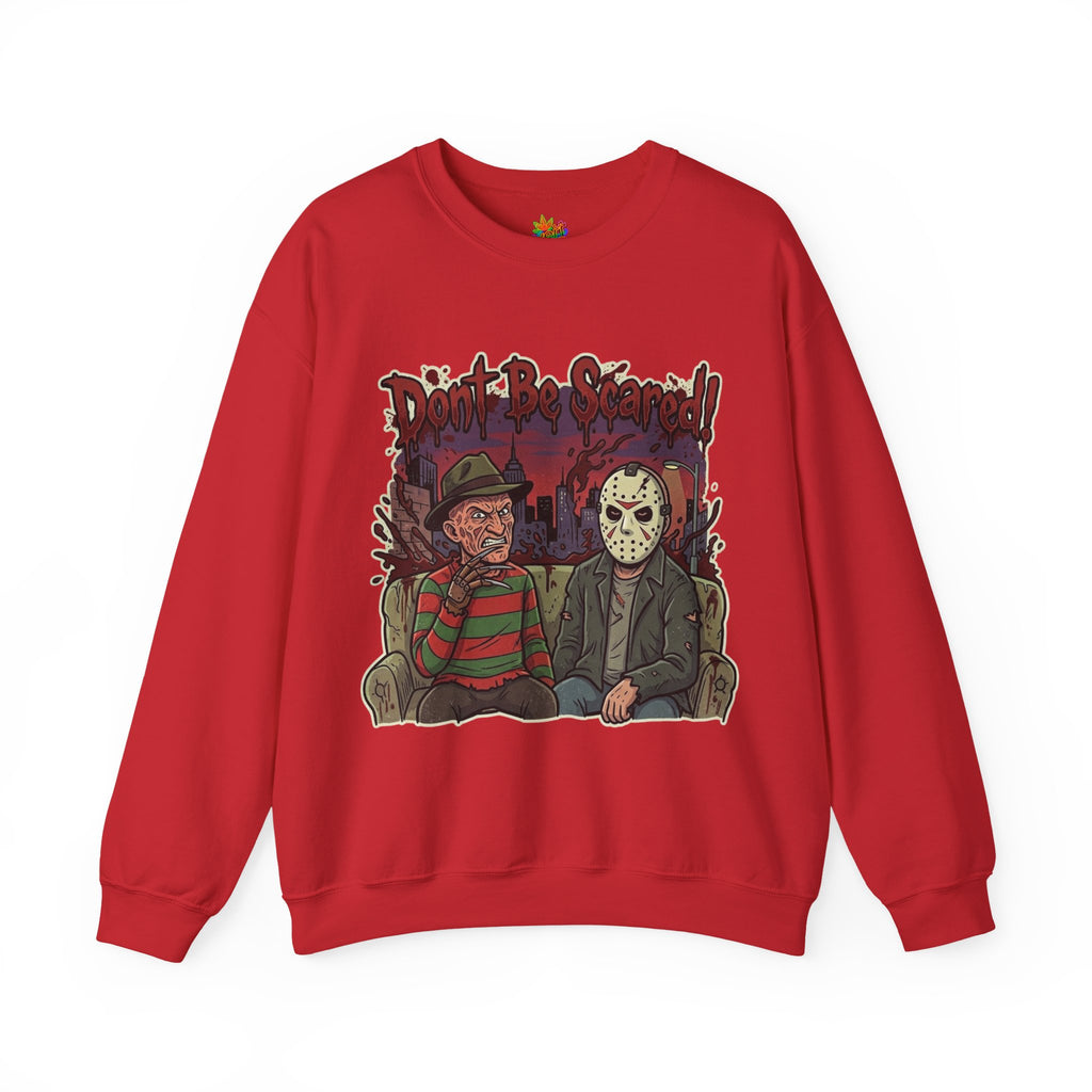 Vert Freddy & Jason Vintage Style Unisex Graphic Crewneck Sweatshirt