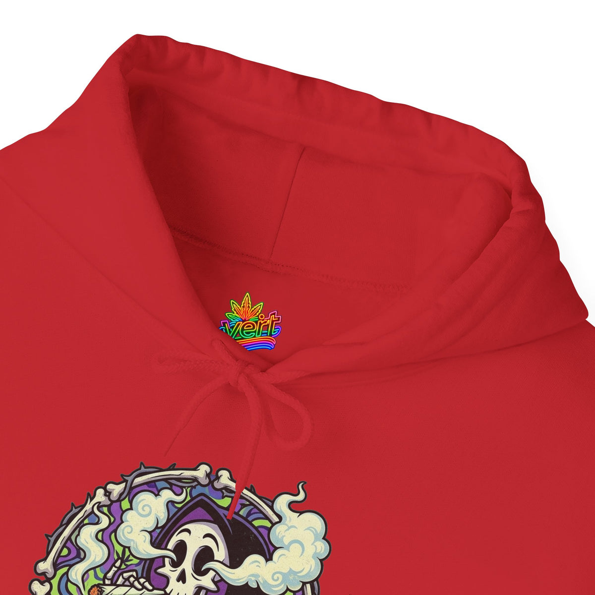 Vert Grim Smoker Vintage Style Unisex Graphic Hoodie