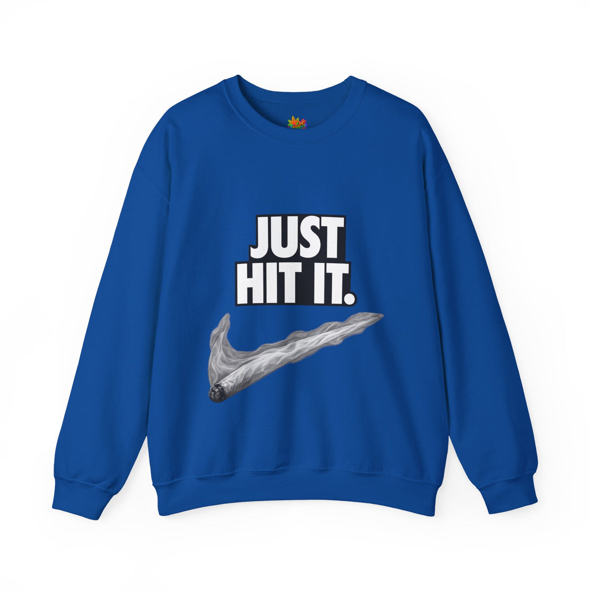 Vert Just Hit It Vintage Style Unisex Graphic Crewneck Sweatshirt