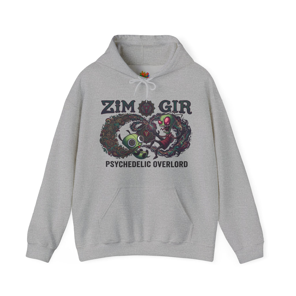 Vert Invader Zim Psychedelic Vintage Style Unisex Graphic Crewneck Sweatshirt
