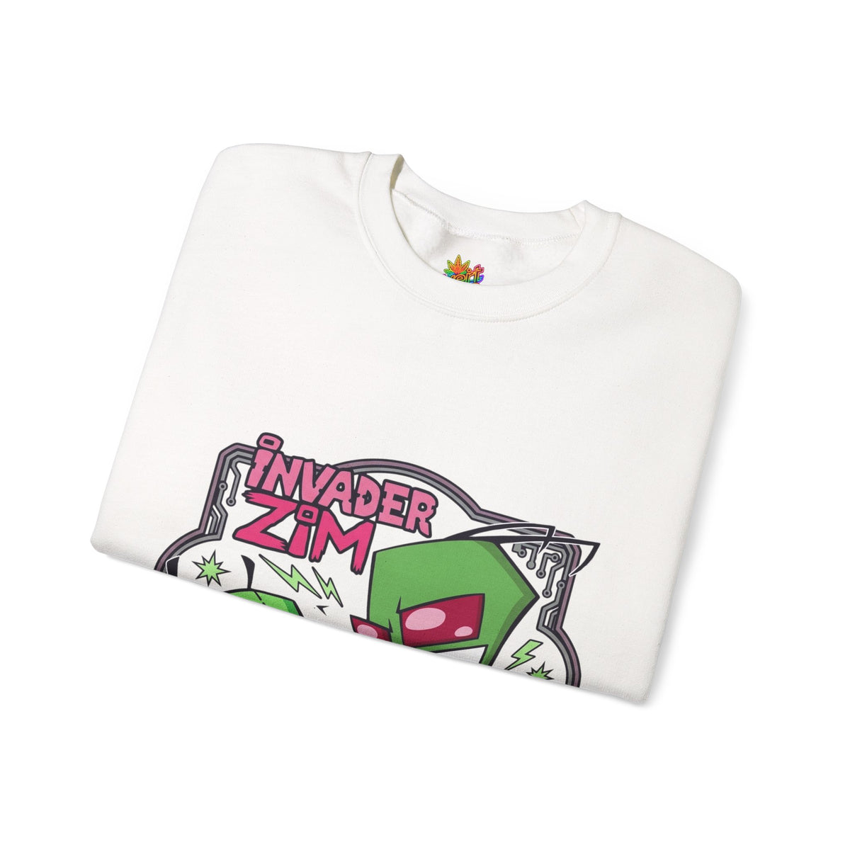 Vert Invader Zim Vintage Style Unisex Graphic Crewneck Sweatshirt