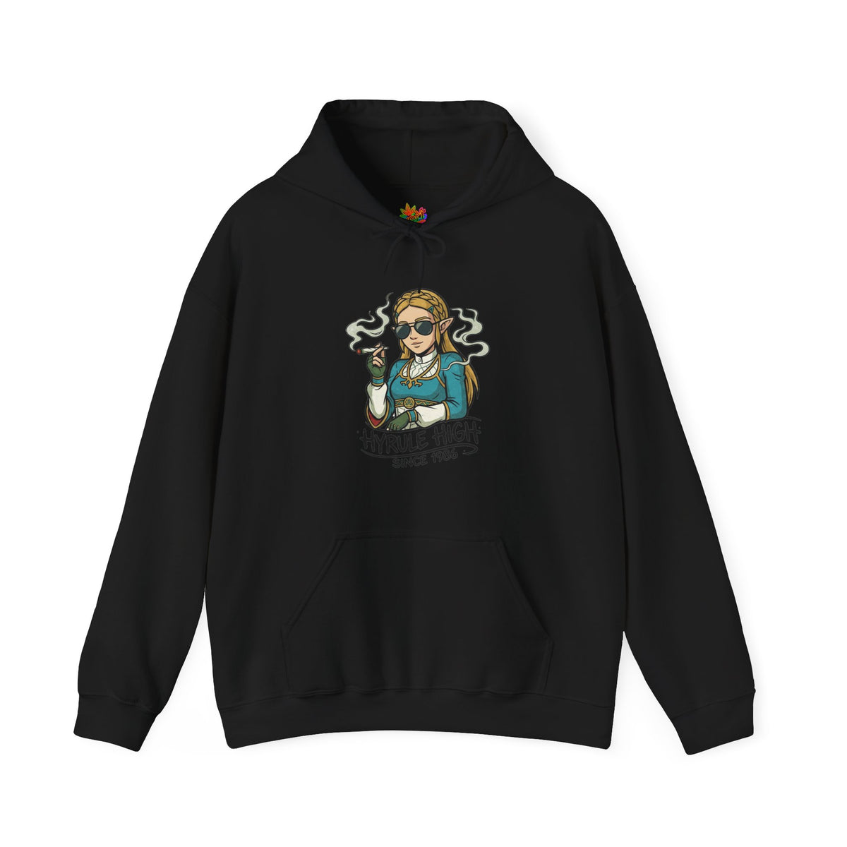 Vert Helda Vintage Style Unisex Graphic Hoodie