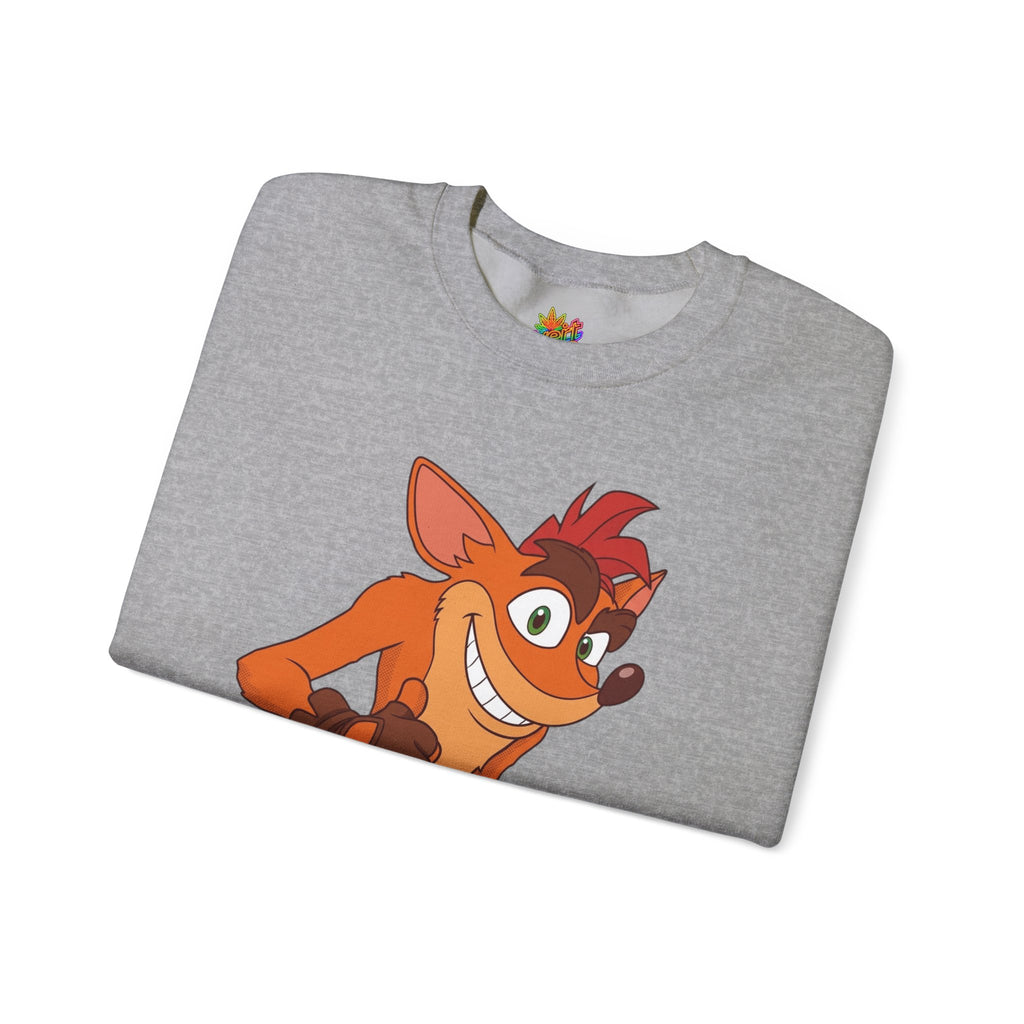 Vert Crash Bandicoot Vintage Style Unisex Graphic Crewneck Sweatshirt