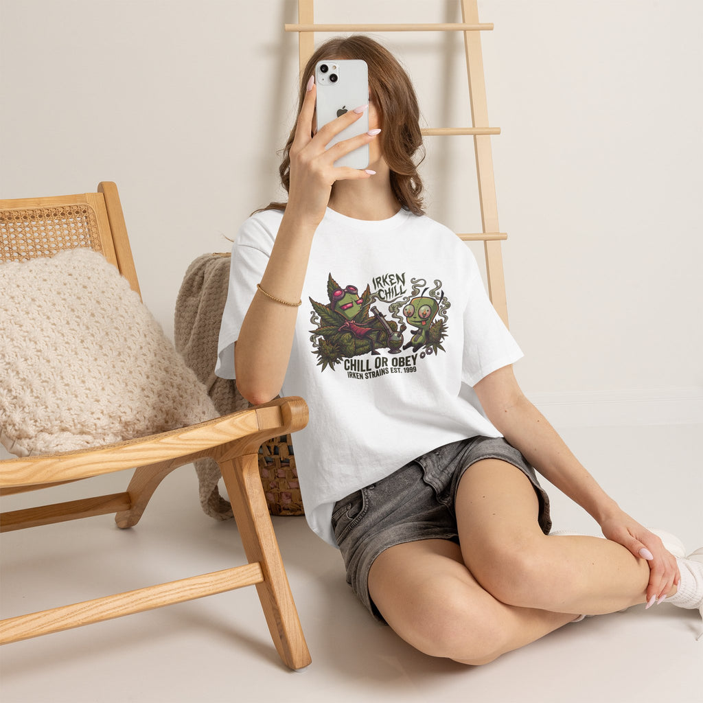 Vert Invader Zim Smoker Vintage Style Unisex Cotton Graphic T-Shirt