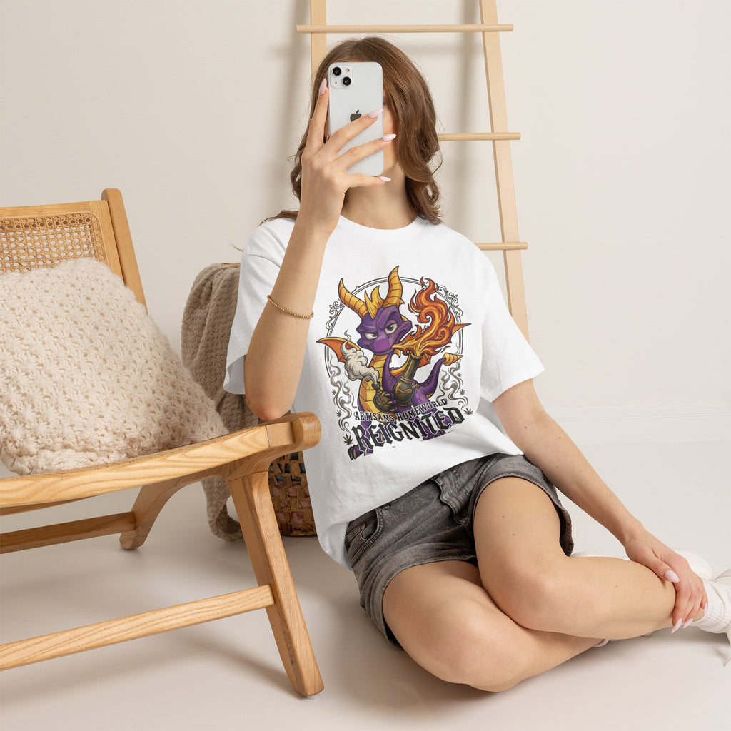 Vert Spyro Smoker Vintage Style Unisex Cotton Graphic T-Shirt
