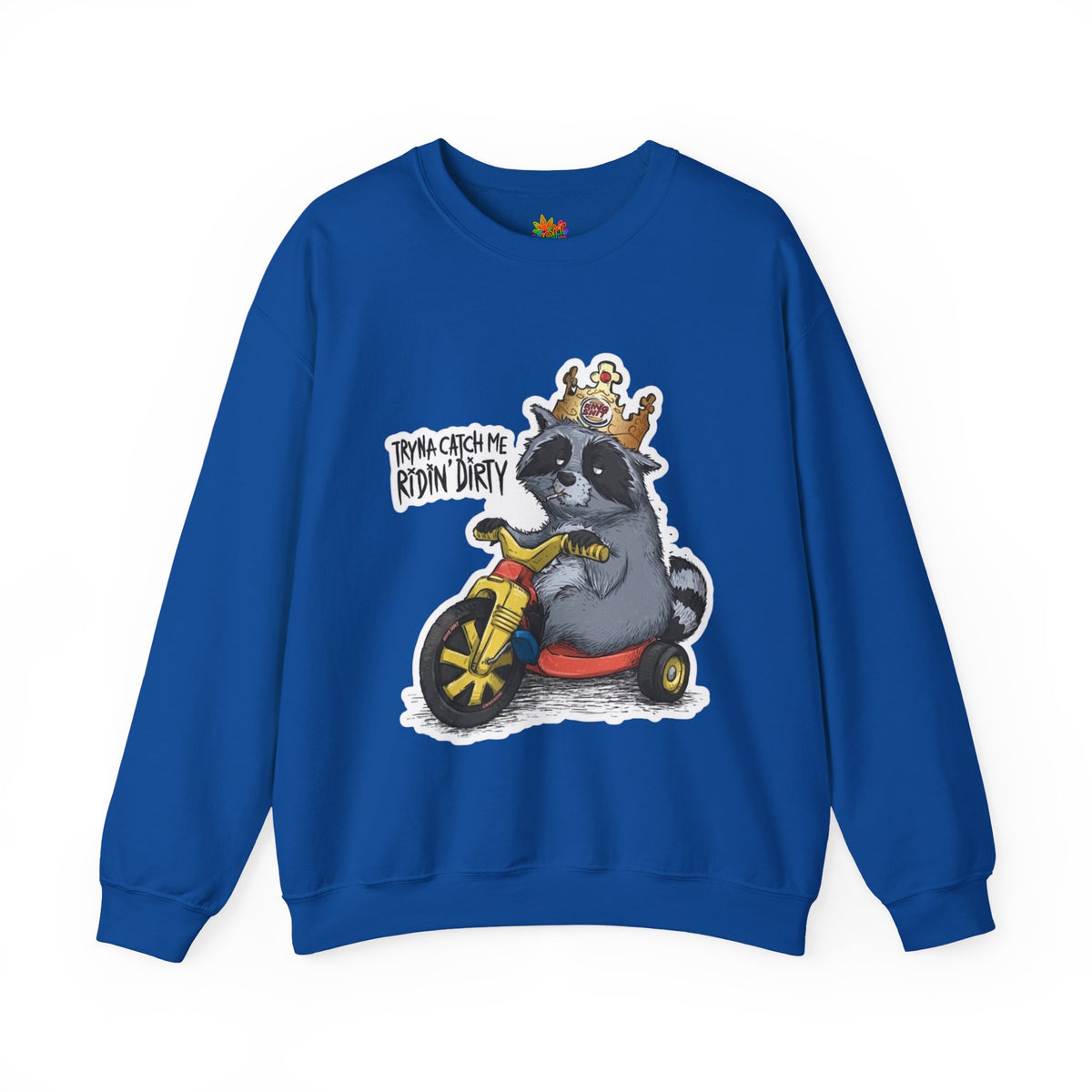 Vert Burger King Parody Vintage Style Unisex Graphic Crewneck Sweatshirt