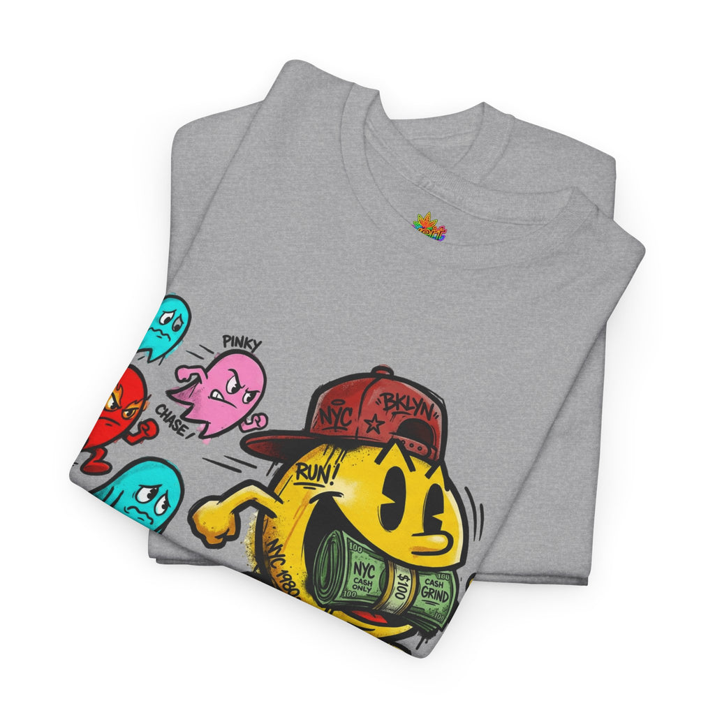 Vert NY Pac-Man Vintage Style Unisex Graphic Cotton T-Shirt