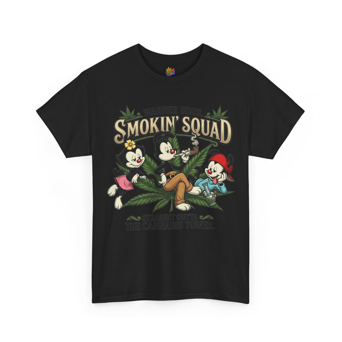 Vert Animaniacs Smoker Vintage Style Unisex Cotton Graphic T-Shirt