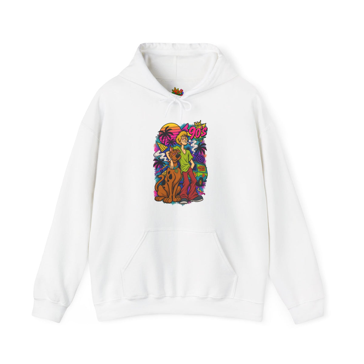 Vert Shaggy & Scooby Smoker Vintage Style Unisex Graphic Hoodie