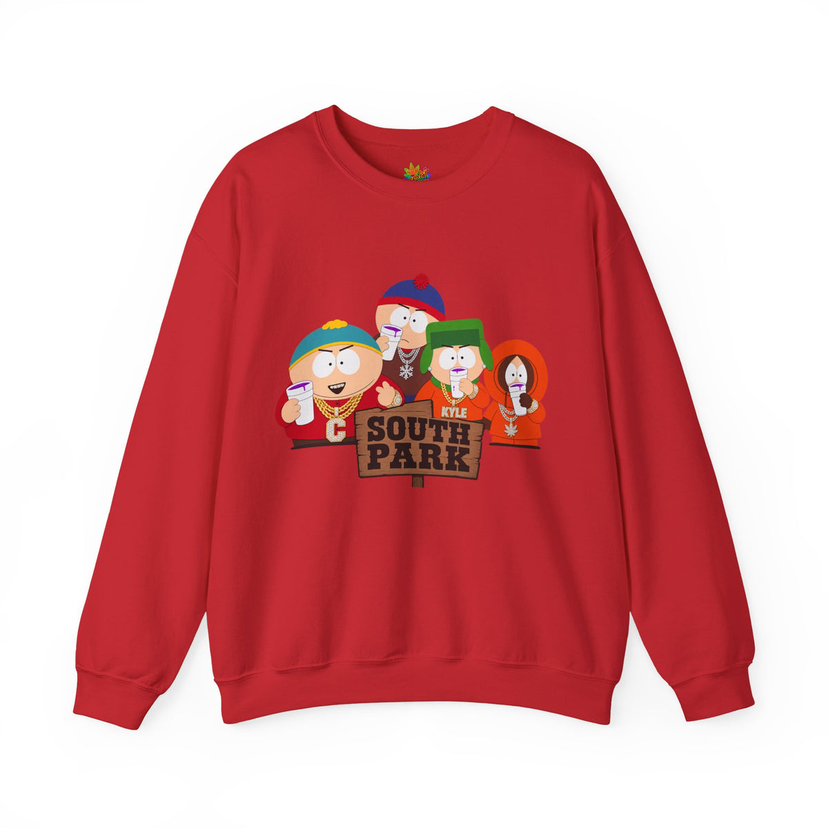 Vert South Park Double Cup Vintage Style Unisex Graphic Crewneck Sweatshirt