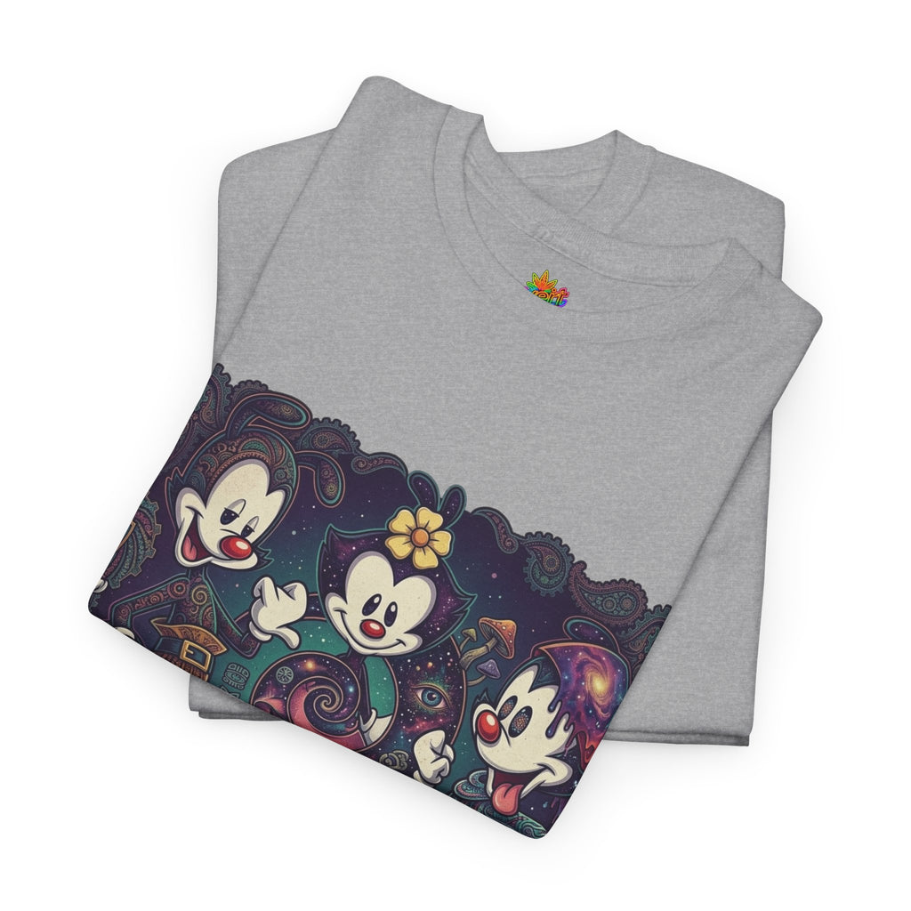 Vert Animaniacs Psychedelics Vintage Style Unisex Cotton Graphic T-Shirt