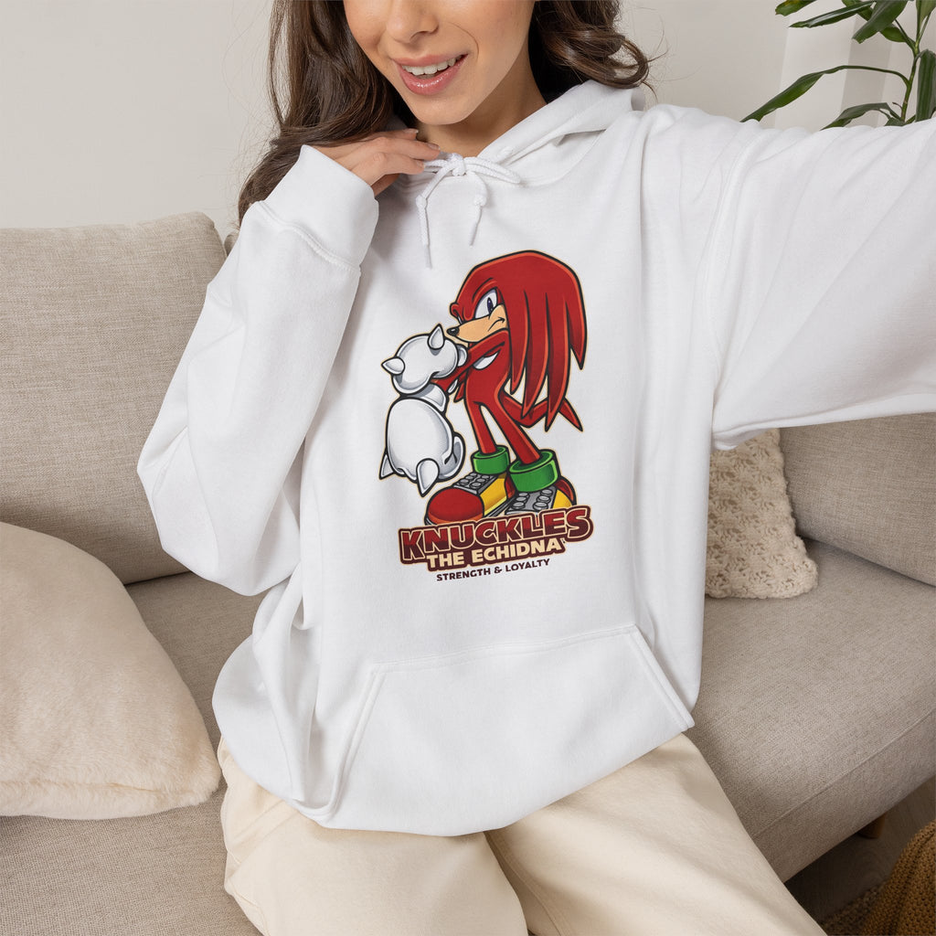 Vert Knuckles The Echidna Vintage Style Unisex Graphic Hoodie