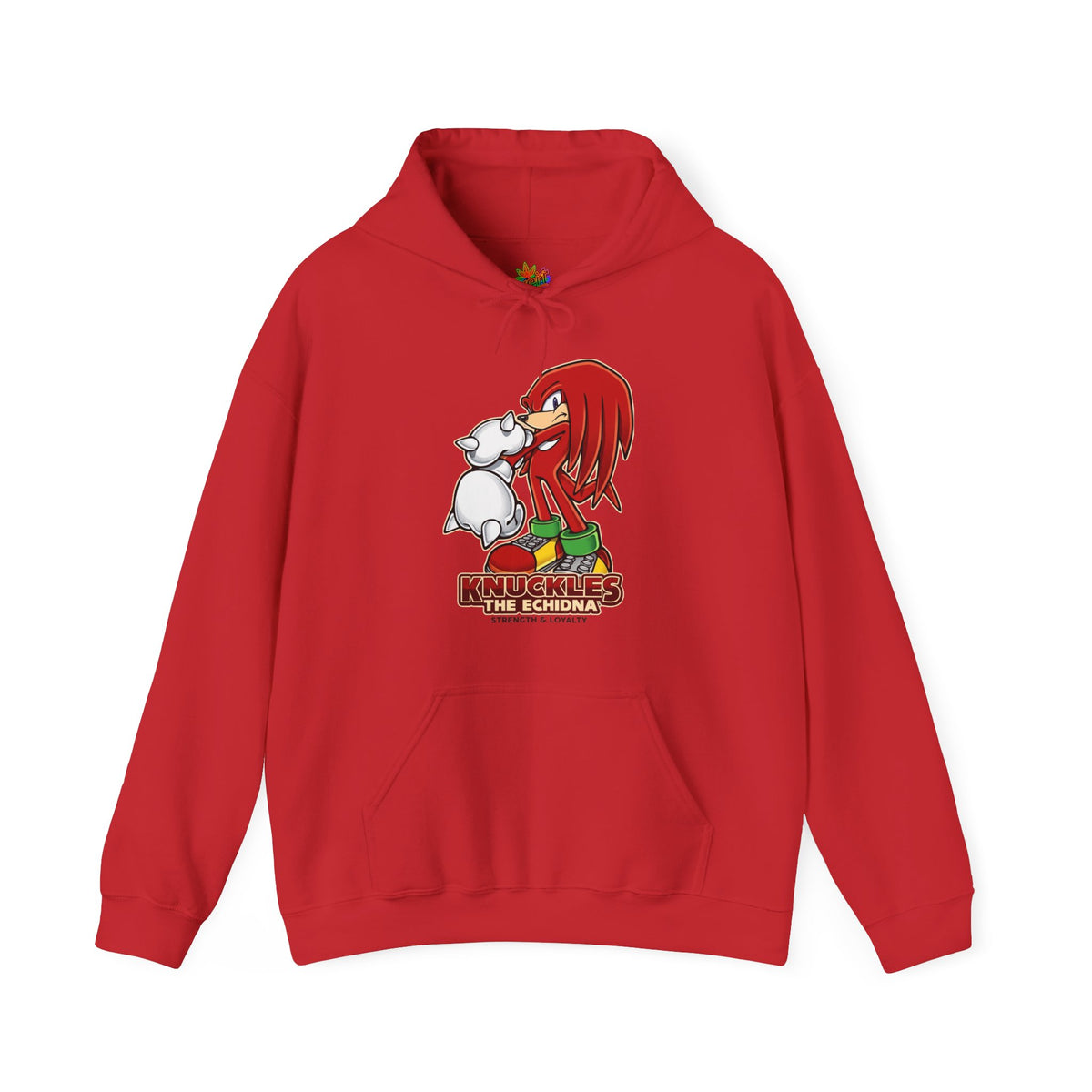 Vert Knuckles The Echidna Vintage Style Unisex Graphic Hoodie