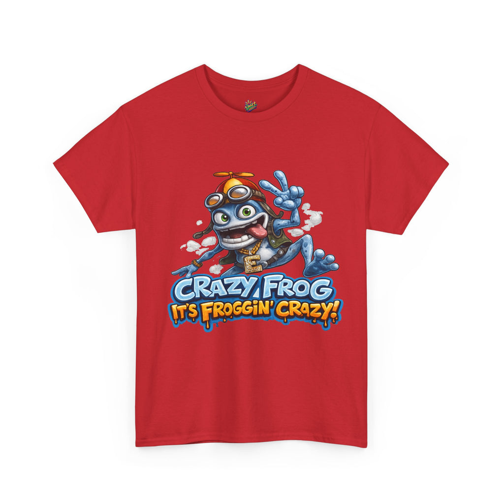 Vert Crazy Frog Vintage Style Unisex Cotton Graphic T-Shirt