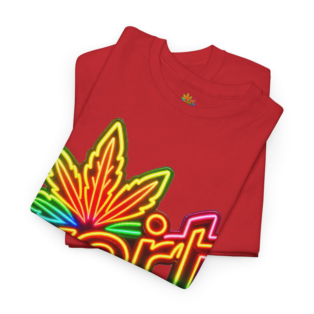 Vert Neon Logo Vintage Style Unisex Cotton Graphic T-Shirt
