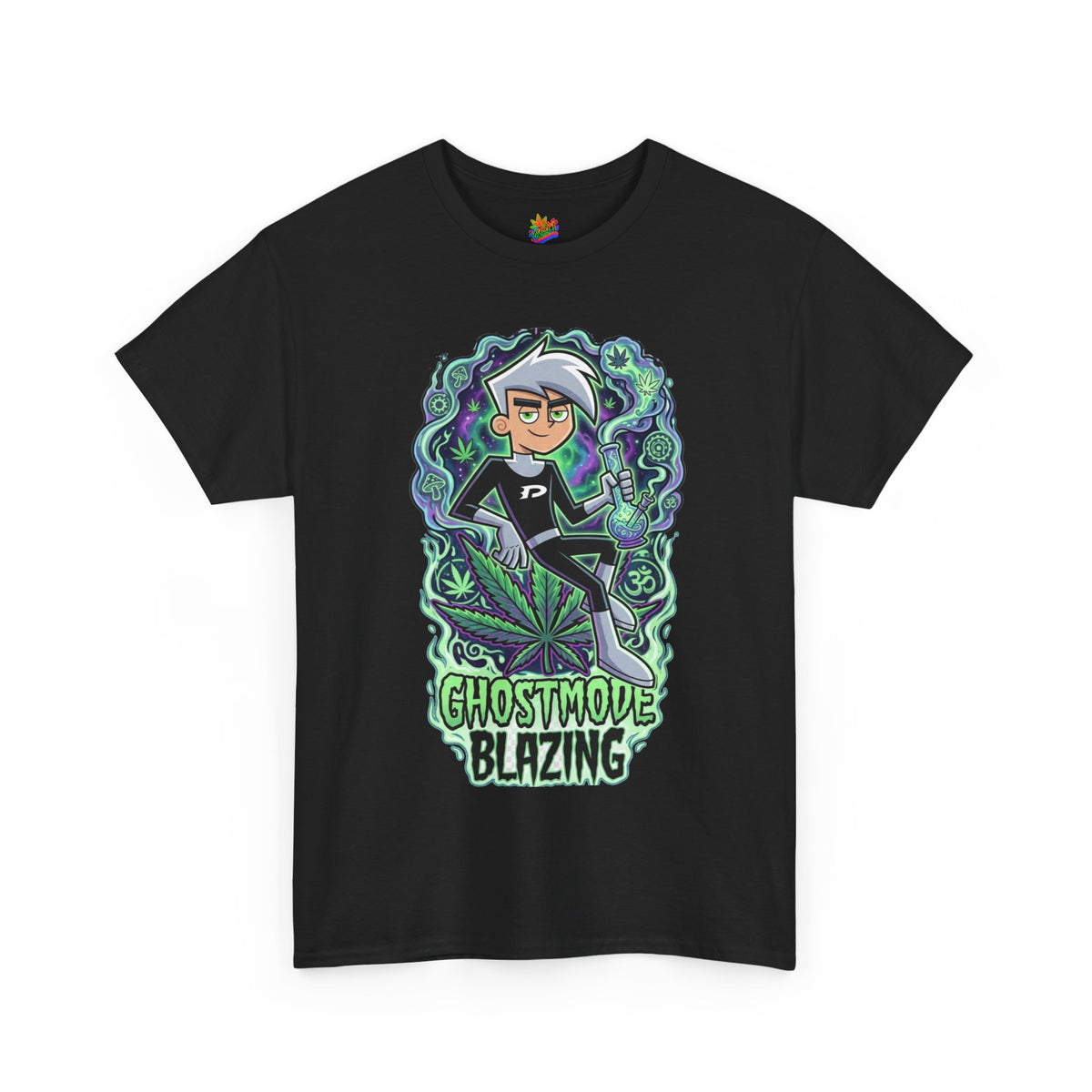 Vert Danny Phantom Smoker Vintage Style Unisex Cotton Graphic T-Shirt