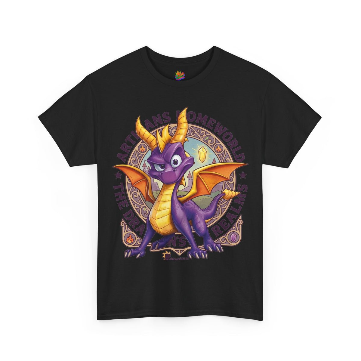 Vert Spyro Vintage Style Unisex Cotton Graphic T-Shirt
