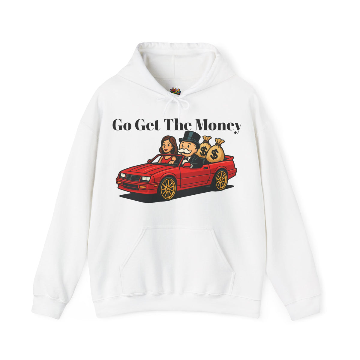Vert Monoploy Man Vintage Style Unisex Graphic Hoodie