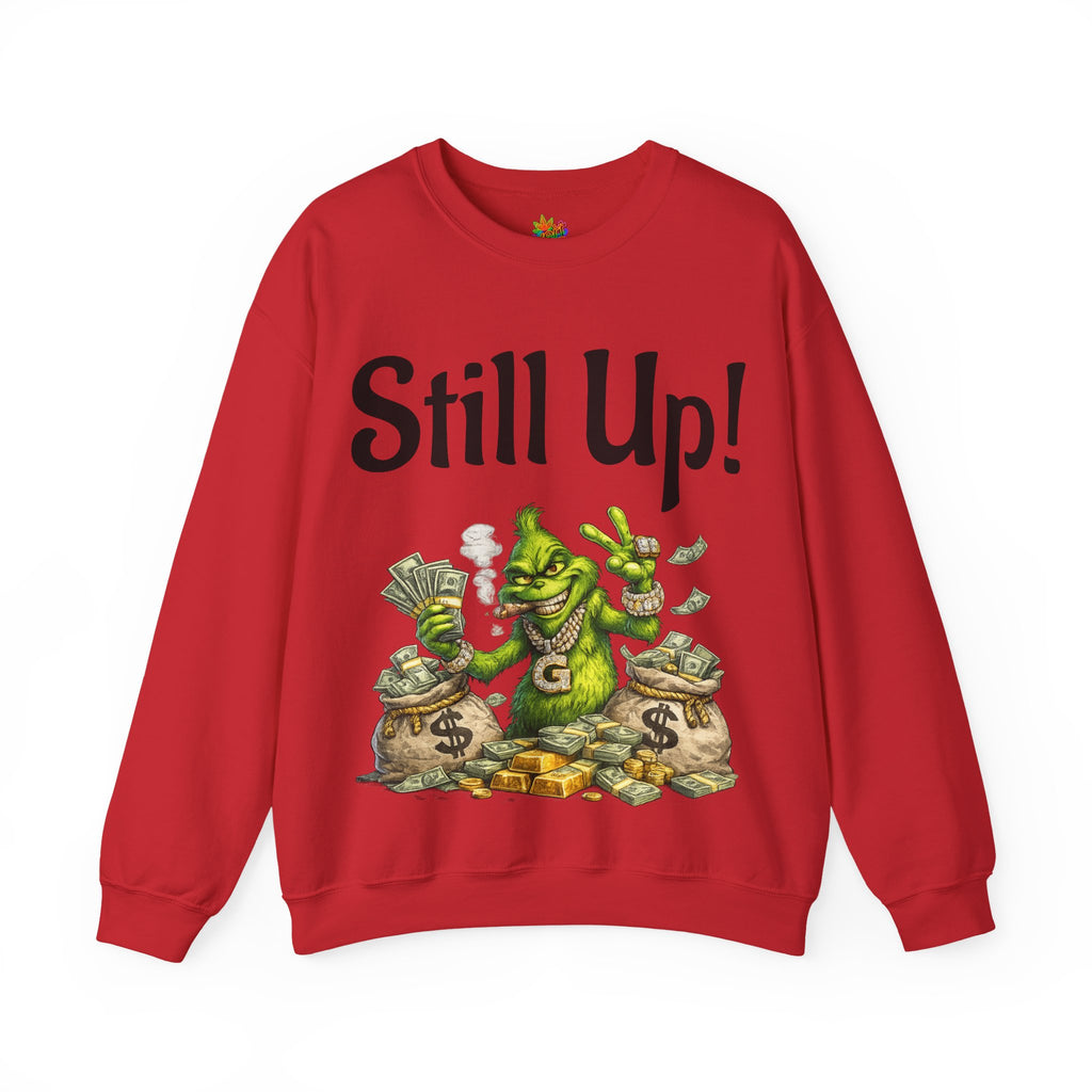 Vert Grinch Smoker Vintage Style Unisex Graphic Crewneck Sweatshirt