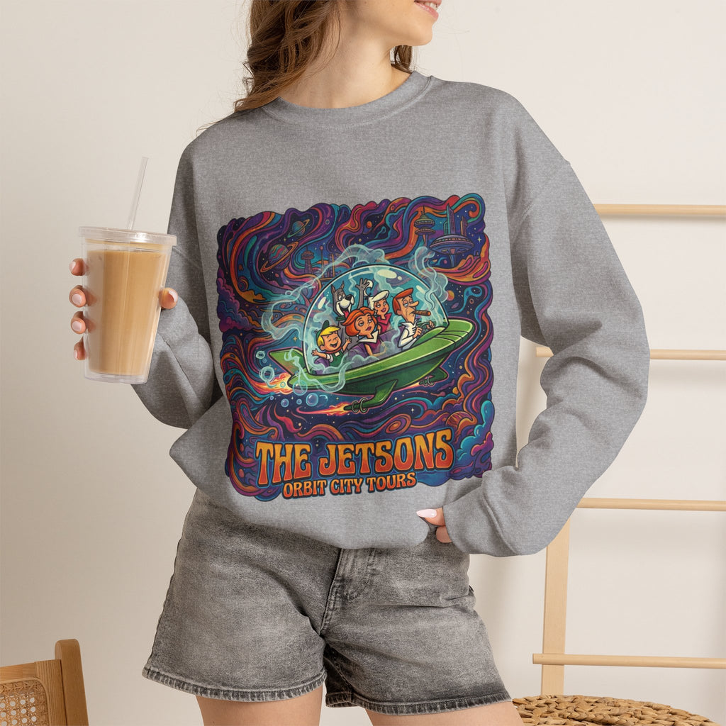 Vert Jetson Smoker Vintage Style Unisex Graphic Crewneck Sweatshirt