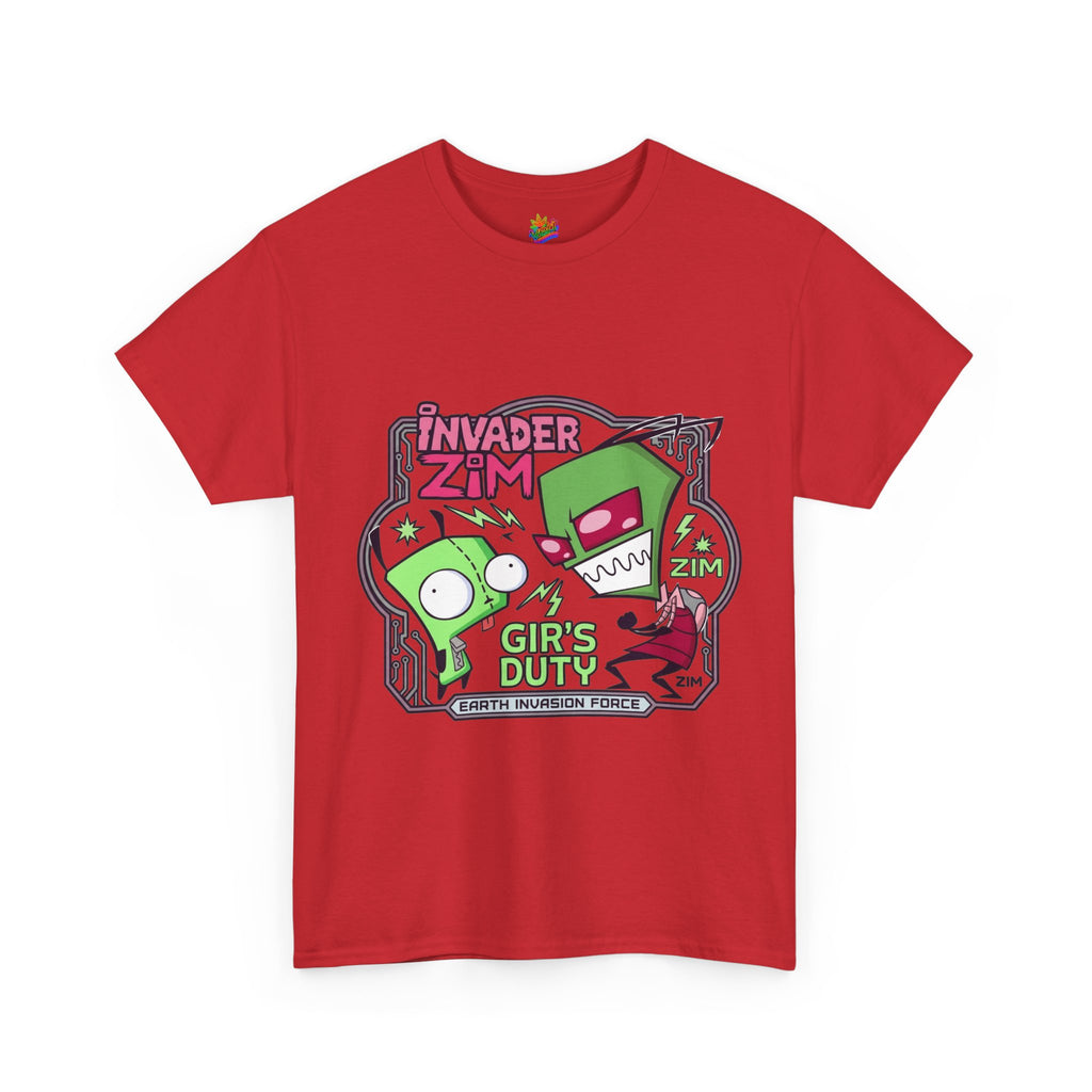 Vert Invader Zim Vintage Style Unisex Cotton Graphic T-Shirt