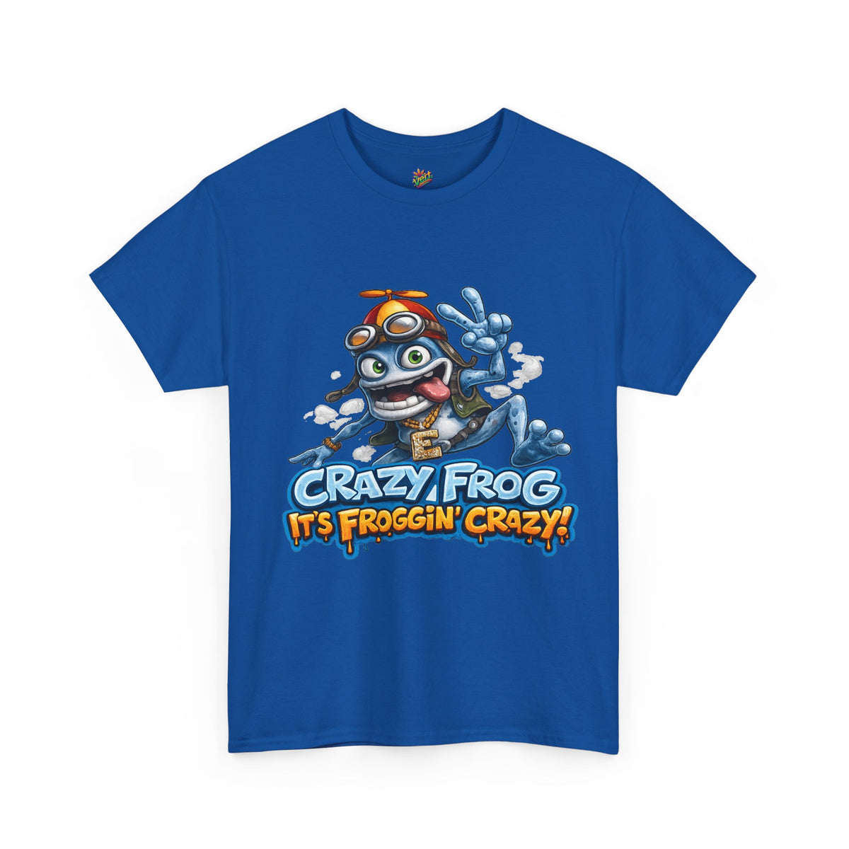 Vert Crazy Frog Vintage Style Unisex Cotton Graphic T-Shirt