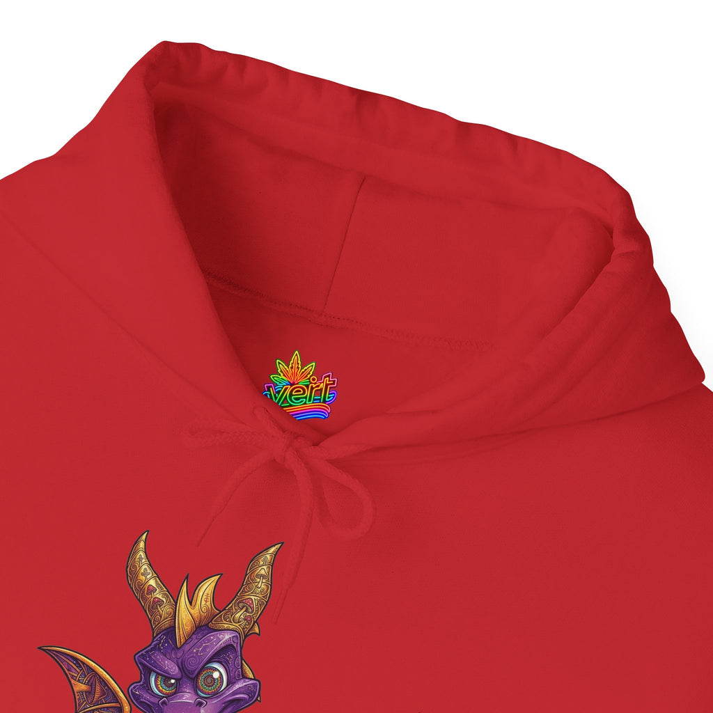 Vert Spyro Psychedelic Vintage Style Unisex Graphic Hoodie