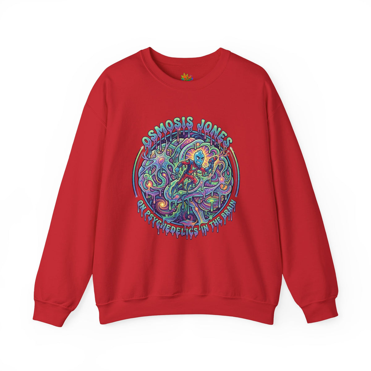 Vert Osmosis Jones Psychedelics Vintage Style Unisex Graphic Crewneck Sweatshirt