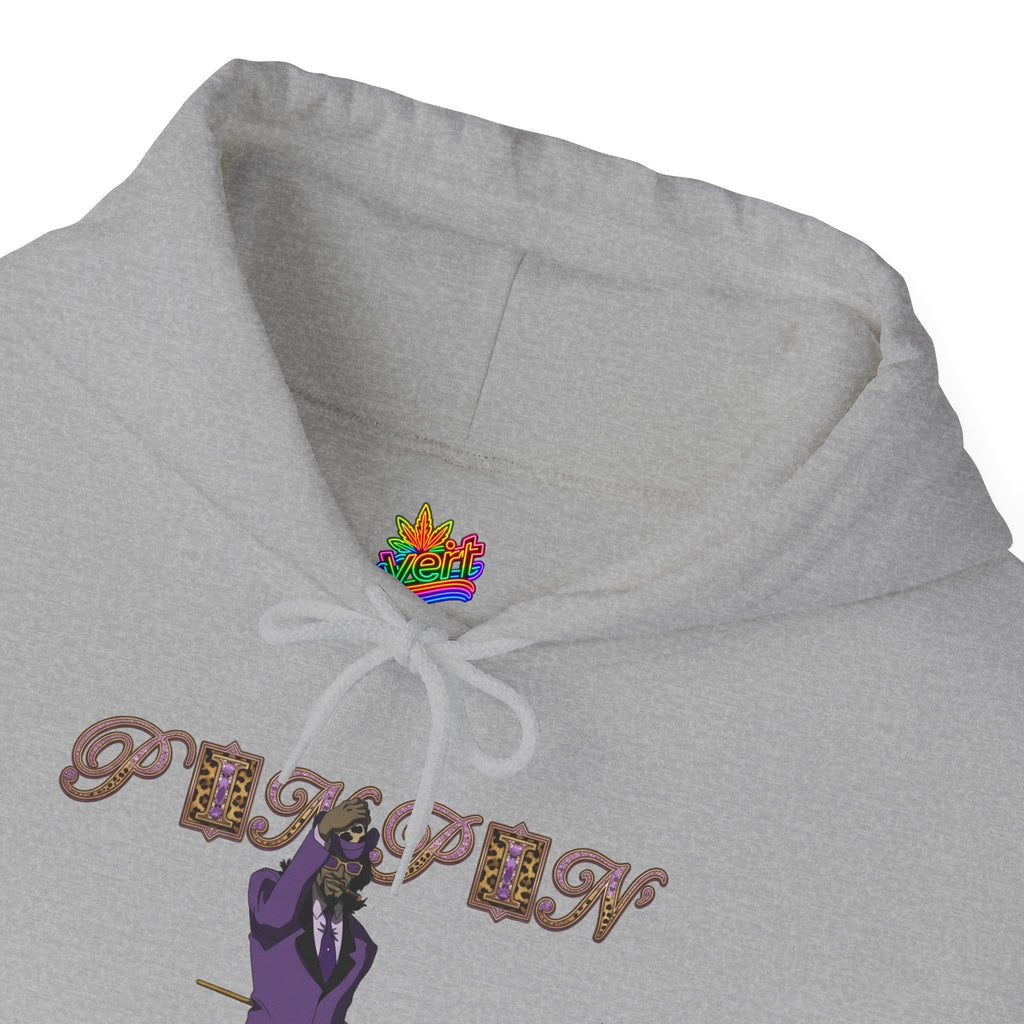 Vert Pimp Named Slickback Vintage Style Unisex Graphic Hoodie