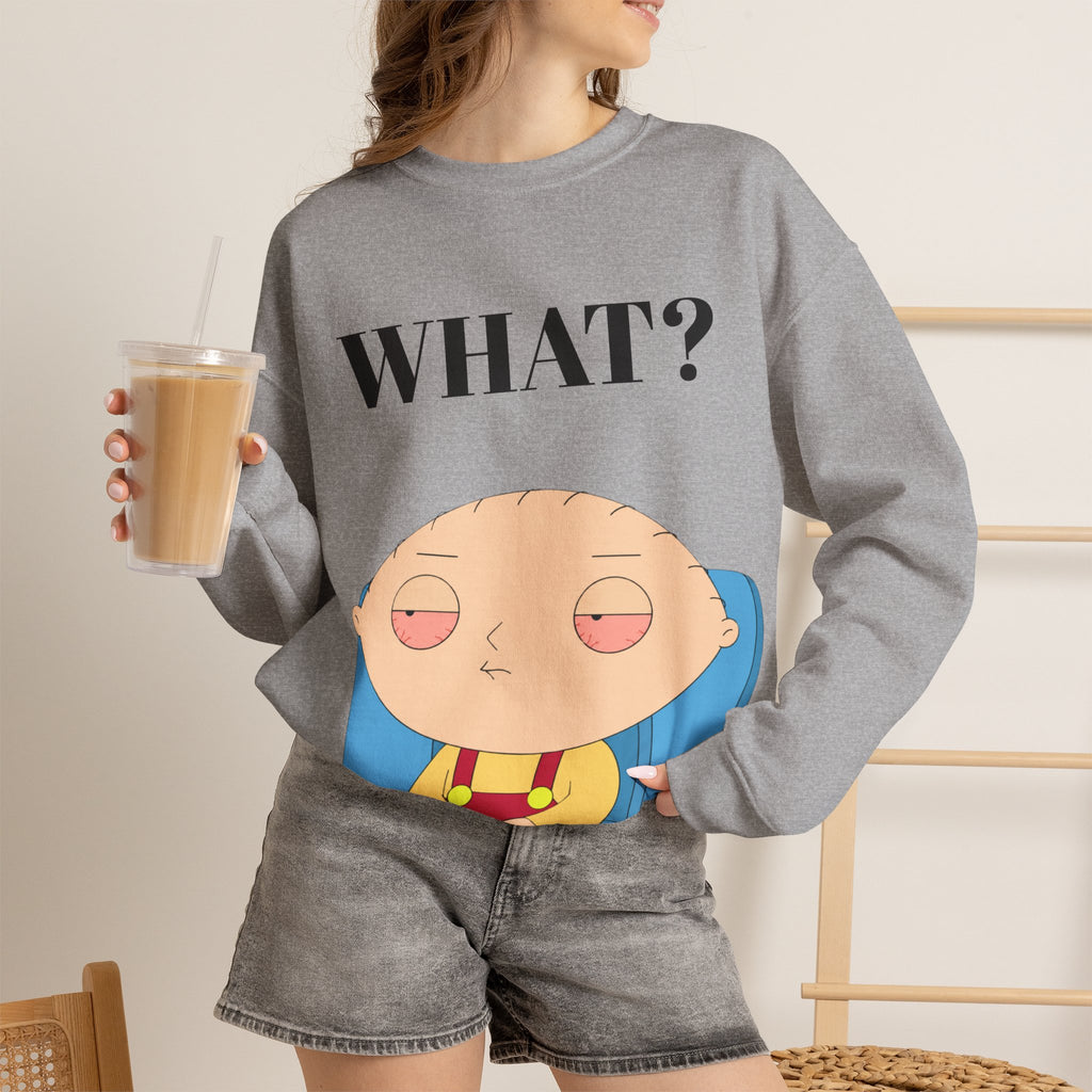 Vert Stewie Vintage Style Unisex Graphic Crewneck Sweatshirt
