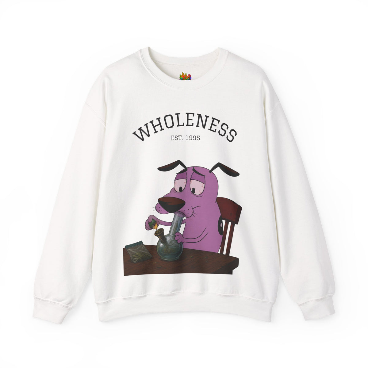 Vert Courage The Cowardly Dog Smoker Unisex Graphic Crewneck Sweatshirt