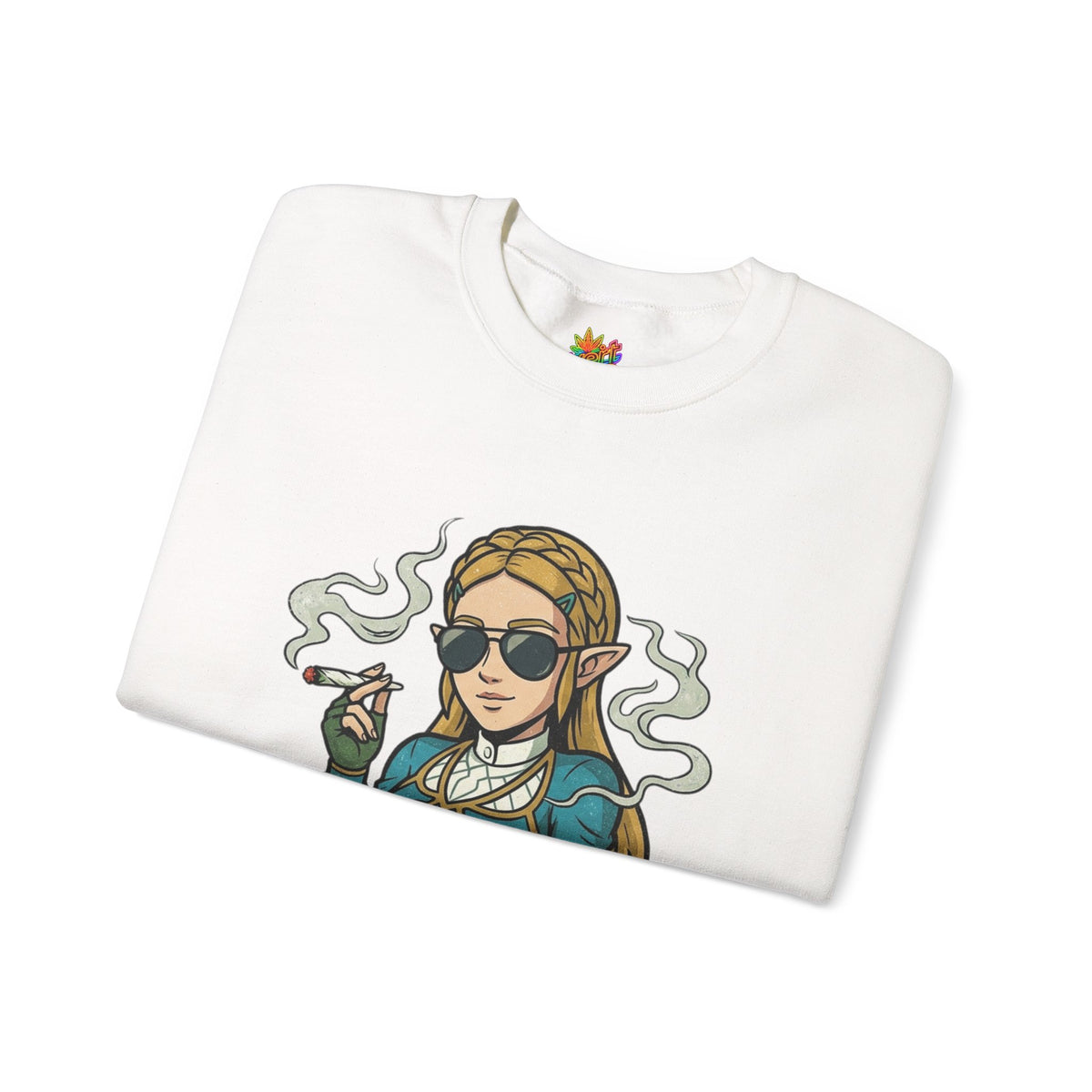 Vert Helda Vintage Style Unisex Graphic Crewneck Sweatshirt