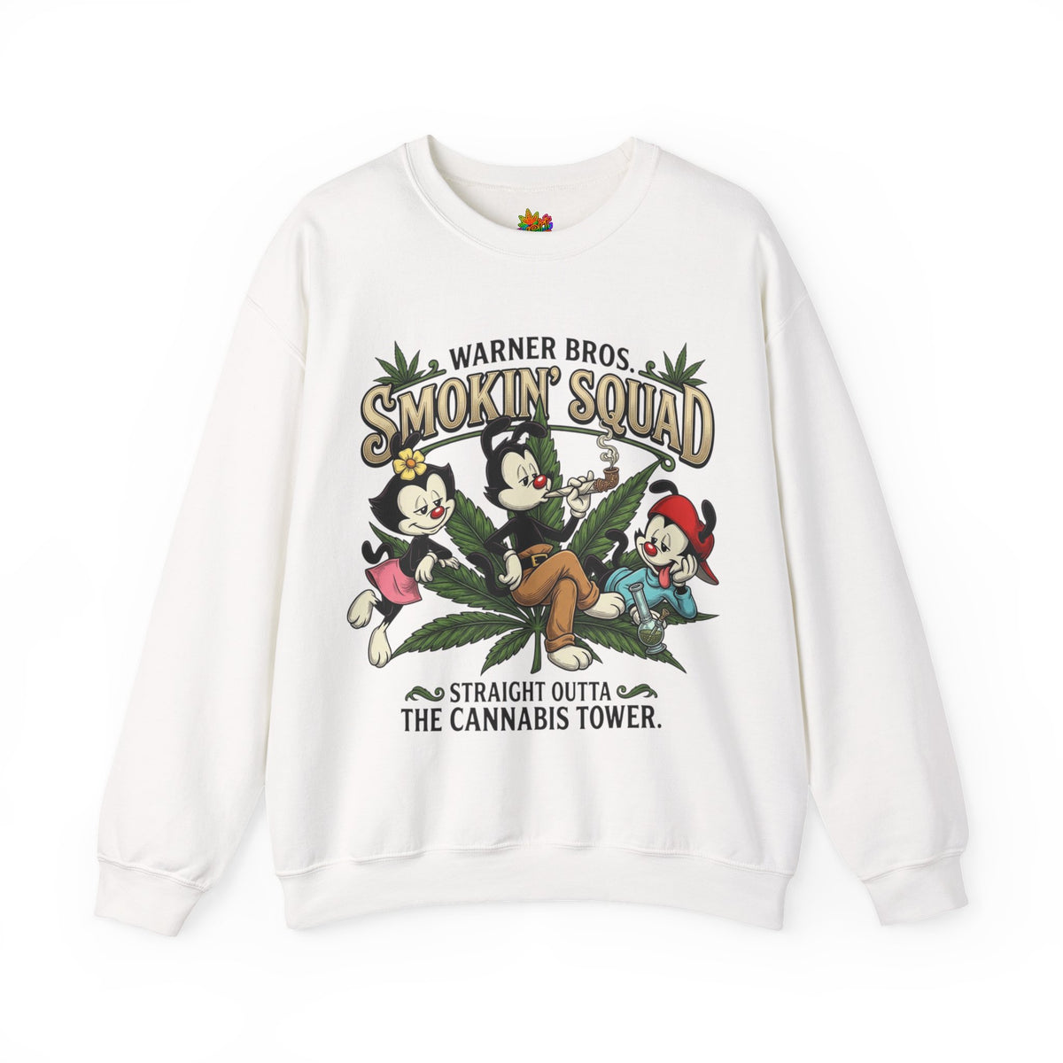 Vert Animaniacs Smoker Vintage Style Unisex Graphic Crewneck Sweatshirt