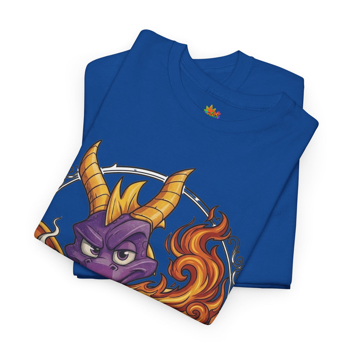 Vert Spyro Smoker Vintage Style Unisex Cotton Graphic T-Shirt