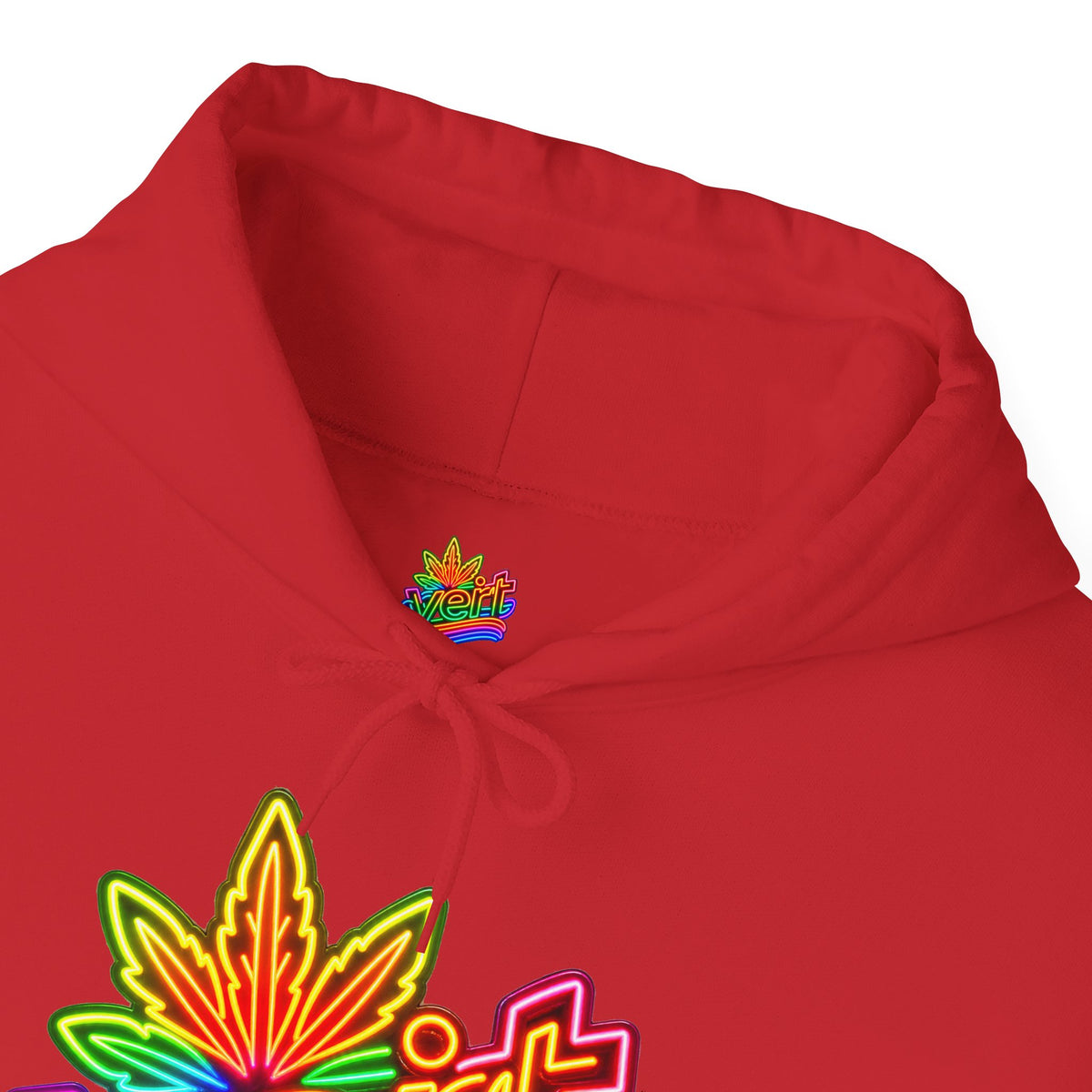Vert Neon Logo Vintage Style Unisex Graphic Hoodie