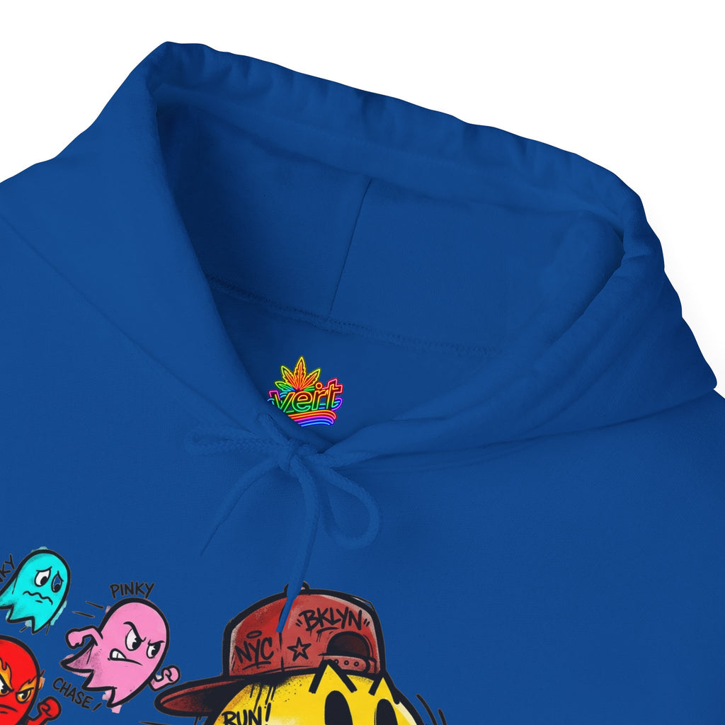 Vert NY Pac-Man Vintage Style Unisex Graphic Hoodie