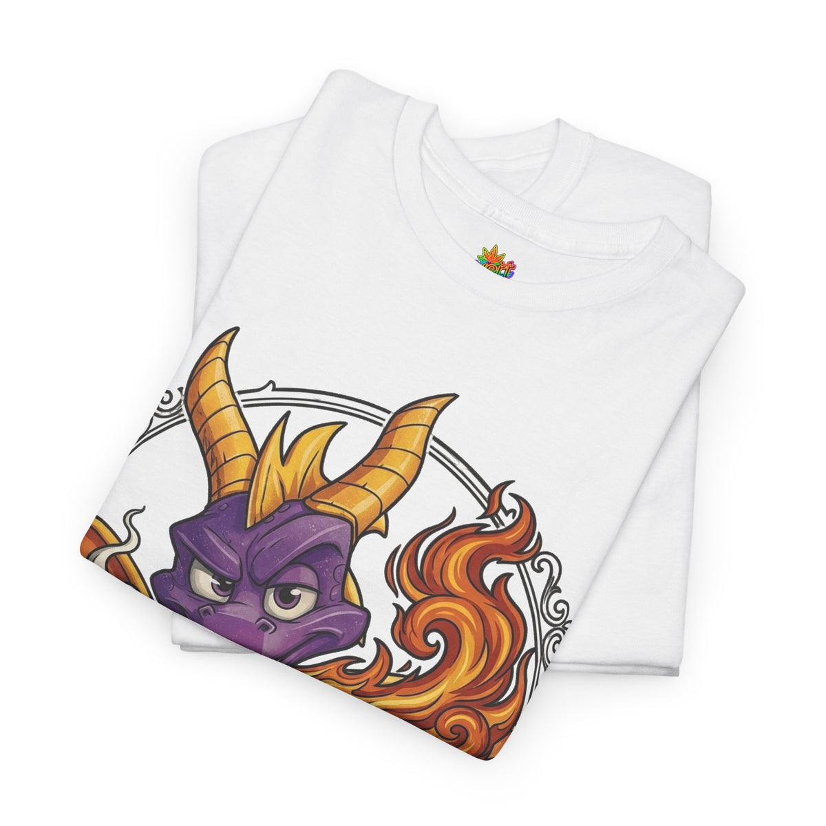 Vert Spyro Smoker Vintage Style Unisex Cotton Graphic T-Shirt