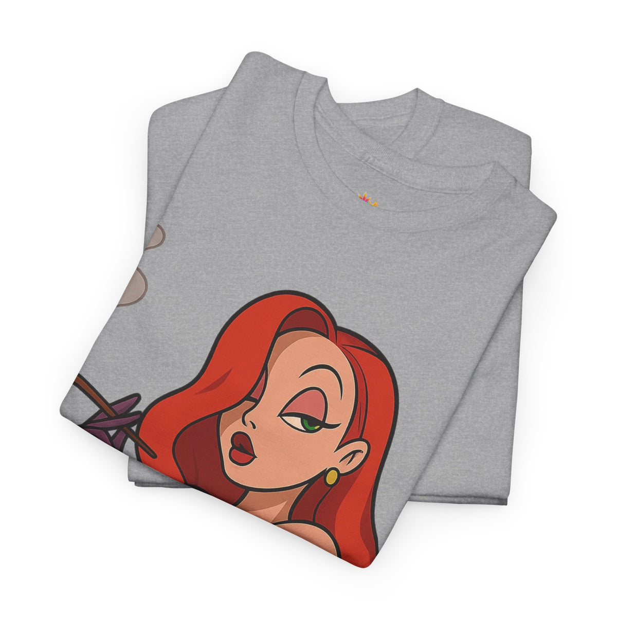 Vert Jessica Rabbit Vintage Style Unisex Cotton Graphic T-Shirt